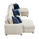  Homelegance Isla 8548BE*42VC2ACLA 3 pc Sectional with Reversible Chaises, Pull-out Bed and Hidden Storage, Click Motion Back IMAGE 3