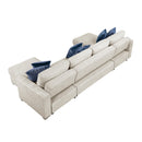  Homelegance Isla 8548BE*42VC2ACLA 3 pc Sectional with Reversible Chaises, Pull-out Bed and Hidden Storage, Click Motion Back IMAGE 4