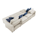  Homelegance Isla 8548BE*42VC2ACLA 3 pc Sectional with Reversible Chaises, Pull-out Bed and Hidden Storage, Click Motion Back IMAGE 5