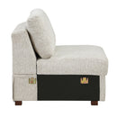  Homelegance Isla 8548*5VC2ACLCRACA 4 pc Sectional with Reversible Chaise, Pull-out Bed and Hidden Storage IMAGE 5