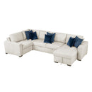  Homelegance Isla 8548BE*5VC2ACLCRACA 4 pc Sectional with Reversible Chaise, Pull-out Bed and Hidden Storage IMAGE 1