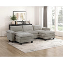  Manufacturer Color_Dark pewter -- Homelegance Dublin Fabric 5 pc Sectional IMAGE 19