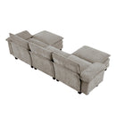  Manufacturer Color_Dark pewter -- Homelegance Dublin Fabric 5 pc Sectional IMAGE 4