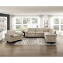  Manufacturer Color_Taupe -- Homelegance Dublin Fabric 5 pc Sectional IMAGE 19