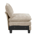  Manufacturer Color_Taupe -- Homelegance Dublin Fabric 5 pc Sectional IMAGE 6