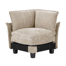  Manufacturer Color_Taupe -- Homelegance Dublin Fabric 5 pc Sectional IMAGE 9