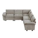  Manufacturer Color_Dark pewter -- Dublin 8450PWT*54ACCR 5 pc Modular Sectional IMAGE 2