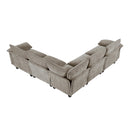  Manufacturer Color_Dark pewter -- Dublin 8450PWT*54ACCR 5 pc Modular Sectional IMAGE 3