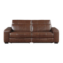  Homelegance Sutton 9790BRW-2PWH* Power Double Reclining Love Seat with Power Headrests and Charging Ports IMAGE 1