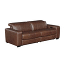  Homelegance Sutton 9790BRW-2PWH* Power Double Reclining Love Seat with Power Headrests and Charging Ports IMAGE 2