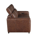  Homelegance Sutton 9790BRW-2PWH* Power Double Reclining Love Seat with Power Headrests and Charging Ports IMAGE 4