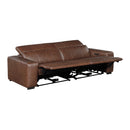  Homelegance Sutton 9790BRW-2PWH* Power Double Reclining Love Seat with Power Headrests and Charging Ports IMAGE 5