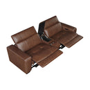  Homelegance Sutton 9790BRW-2CNPWH* Power Double Reclining Love Seat with Center Console, Power Headrest and Charging Ports IMAGE 10