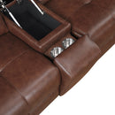  Homelegance Sutton 9790BRW-2CNPWH* Power Double Reclining Love Seat with Center Console, Power Headrest and Charging Ports IMAGE 11