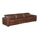  Homelegance Sutton 9790BRW-3PWH* Power Double Reclining Sofa with Power Headrests and Charging Ports IMAGE 3