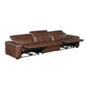  Homelegance Sutton 9790BRW-3PWH* Power Double Reclining Sofa with Power Headrests and Charging Ports IMAGE 7