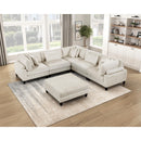  Manufacturer Color_Beige -- Robstown 9688NBE*63CR2ACOT 6 pc Modular Sectional with Ottoman IMAGE 20