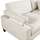  Manufacturer Color_Beige -- Robstown 9688NBE*63CR2ACOT 6 pc Modular Sectional with Ottoman IMAGE 7