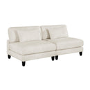  Manufacturer Color_Beige -- Robstown 9688NBE*62CR3ACOT 6 pc Modular Sectional with Ottoman IMAGE 20