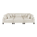  Manufacturer Color_Beige -- Robstown 9688NBE*62CR3ACOT 6 pc Modular Sectional with Ottoman IMAGE 5