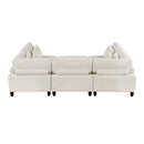  Manufacturer Color_Beige -- Robstown 9688NBE*62CR3ACOT 6 pc Modular Sectional with Ottoman IMAGE 7