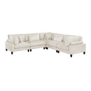  Manufacturer Color_Beige -- Robstown 9688NBE*53CR2AC 5 pc Modular Sectional IMAGE 1