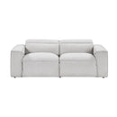 Homelegance Phoebe 8414GRY-2PWH* Power Double Reclining Love Seat with Power Headrests IMAGE 1