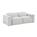  Homelegance Phoebe 8414GRY-2PWH* Power Double Reclining Love Seat with Power Headrests IMAGE 2