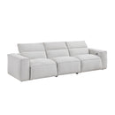  Homelegance Phoebe 8414GRY-3PWH* Power Double Reclining Sofa with Power Headrests IMAGE 5