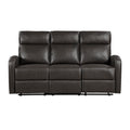  Manufacturer Color_Espresso -- Homelegance Allen Reclining Sofa IMAGE 1
