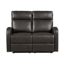 Manufacturer Color_Espresso -- Homelegance Allen Reclining Loveseat IMAGE 1
