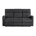 Manufacturer Color_Dark grey -- Allen 9147FDG-3 Double Reclining Sofa IMAGE 1