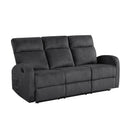  Manufacturer Color_Dark grey -- Allen 9147FDG-3 Double Reclining Sofa IMAGE 2