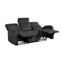 Manufacturer Color_Dark grey -- Allen 9147FDG-3 Double Reclining Sofa IMAGE 4