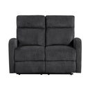  Manufacturer Color_Dark grey -- Allen 9147FDG-2 Double Reclining Love Seat IMAGE 1