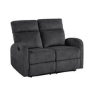  Manufacturer Color_Dark grey -- Allen 9147FDG-2 Double Reclining Love Seat IMAGE 2
