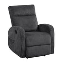  Manufacturer Color_Dark grey -- Allen 9147FDG-1 Reclining Chair IMAGE 2