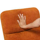  Manufacturer Color_Orange -- Homelegance Desso Swivel Glider Fabric Recliner IMAGE 10