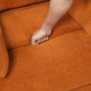  Manufacturer Color_Orange -- Homelegance Desso Swivel Glider Fabric Recliner IMAGE 11