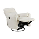  Manufacturer Color_Beige -- Desso 9148BEG-1SW Swivel Glider Reclining Chair IMAGE 7