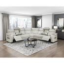  Manufacturer Color_Taupe -- Homelegance Fairway Power Reclining Leather Look 3 pc Sectional IMAGE 14