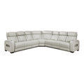  Manufacturer Color_Taupe -- Homelegance Fairway Power Reclining Leather Look 3 pc Sectional IMAGE 1
