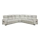 Manufacturer Color_Taupe -- Homelegance Fairway Power Reclining Leather Look 3 pc Sectional IMAGE 1