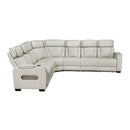 Manufacturer Color_Taupe -- Homelegance Fairway Power Reclining Leather Look 3 pc Sectional IMAGE 2