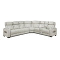  Manufacturer Color_Taupe -- Homelegance Fairway Power Reclining Leather Look 3 pc Sectional IMAGE 1