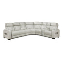  Manufacturer Color_Taupe -- Homelegance Fairway Power Reclining Leather Look 3 pc Sectional IMAGE 1