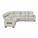  Manufacturer Color_Taupe -- Homelegance Fairway Power Reclining Leather Look 3 pc Sectional IMAGE 2