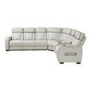  Manufacturer Color_Taupe -- Homelegance Fairway Power Reclining Leather Look 3 pc Sectional IMAGE 3
