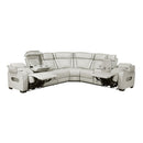  Manufacturer Color_Taupe -- Homelegance Fairway Power Reclining Leather Look 3 pc Sectional IMAGE 5