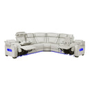  Manufacturer Color_Taupe -- Homelegance Fairway Power Reclining Leather Look 3 pc Sectional IMAGE 6